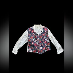 ✨Vintage 80s Christmas button up shirt✨